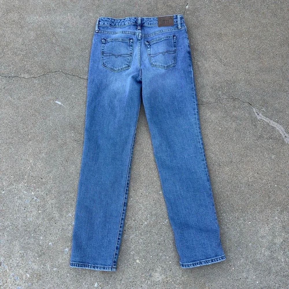 Polo Ralph Lauren‎ Youth Boys Jeans The Hampton Straight Leg Medium Wash Size 14